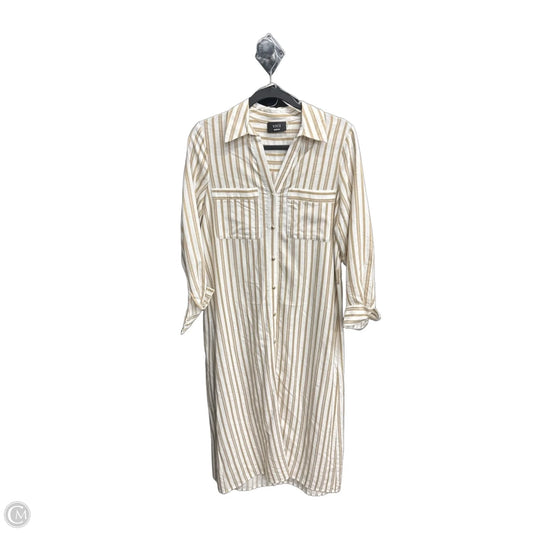 Dress Casual Midi By Vici In Tan & White, Size: M