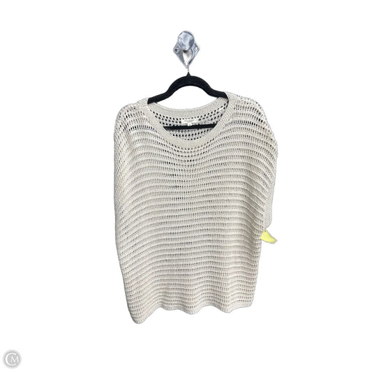 Sweater Short Sleeve By Max Studio In Cream, Size: M