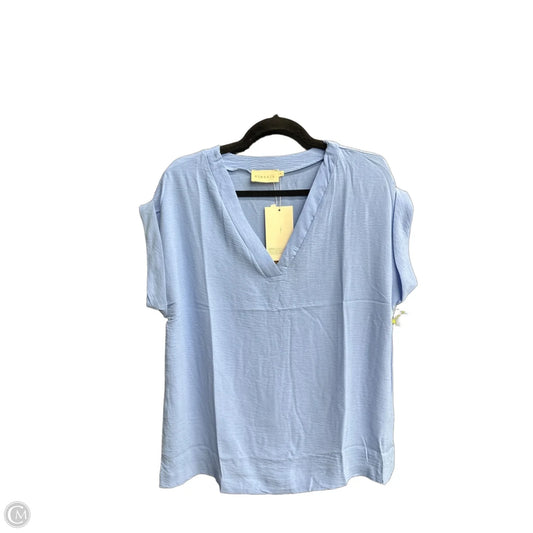 Blouse Short Sleeve By Ninexis In Blue, Size: S