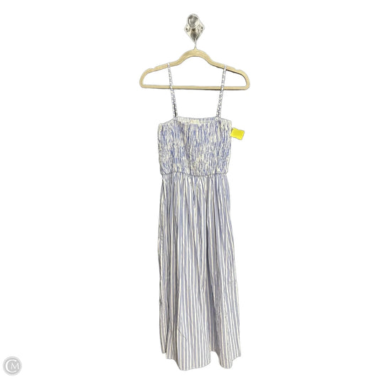 Dress Casual Maxi By Top Shop In Blue & White, Size: Xs