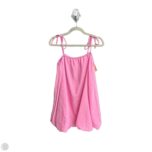 Dress Casual Short By Zenana In Pink, Size: L