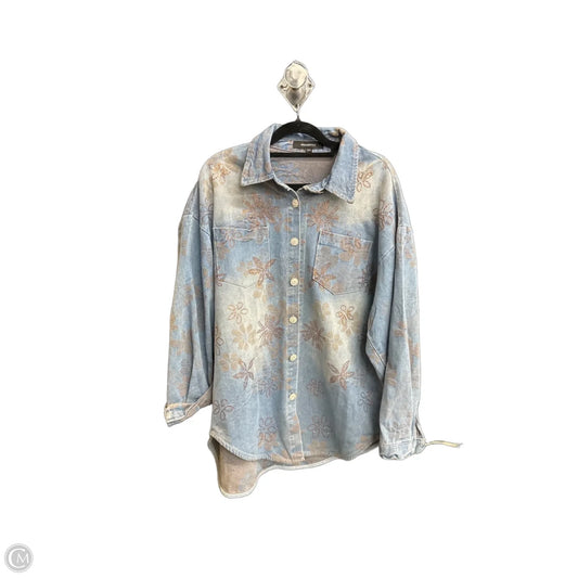 Jacket Denim By Clothes Mentor In Blue Denim, Size: Osfm