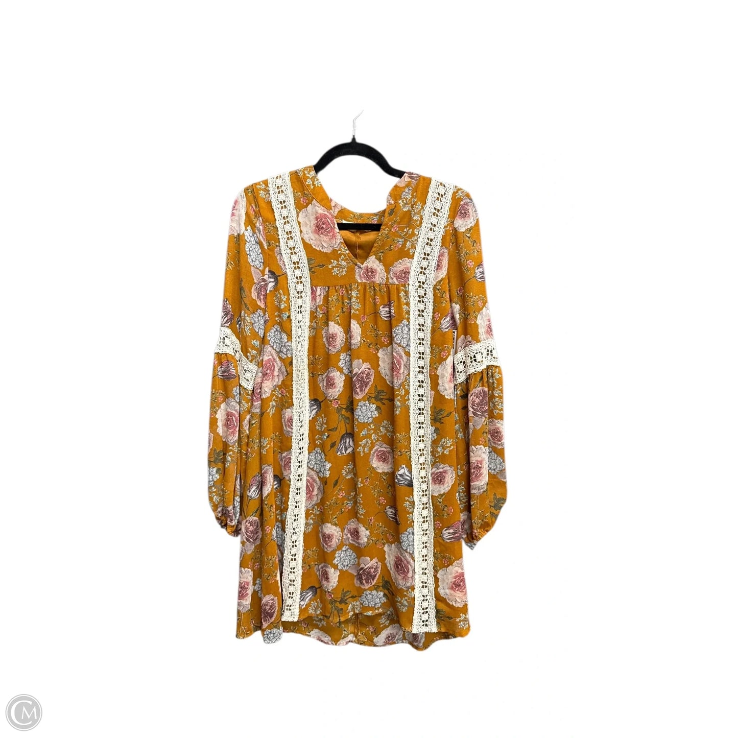 Dress Casual Midi By Entro In Orange, Size: S