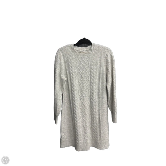 Dress Sweater By Loft In Grey, Size: Lp