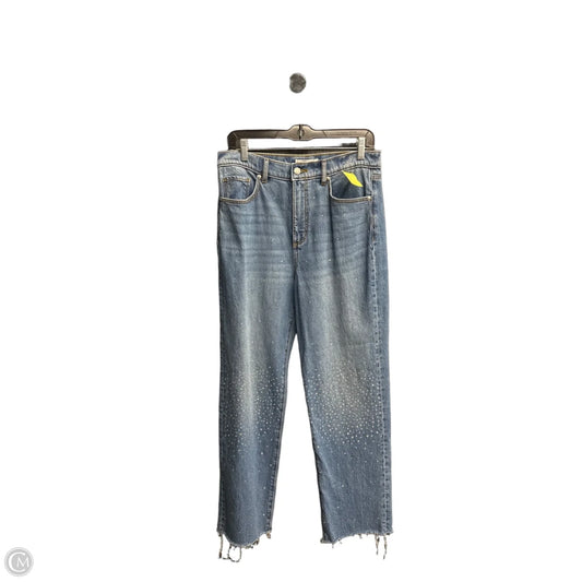 Jeans Straight By Loft In Blue Denim, Size: 6