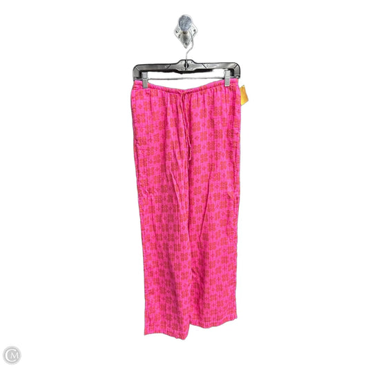 Pants Linen By Universal Thread In Pink & Red, Size: S