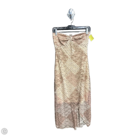 Dress Casual Midi By Altard State In Brown & Tan, Size: S