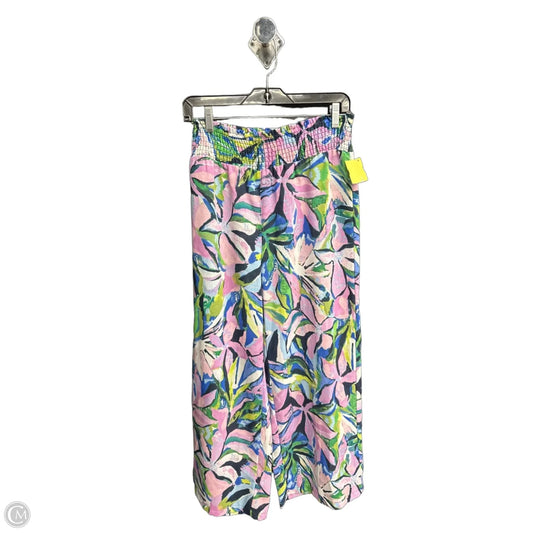 Pants Linen By Zac And Rachel In Tropical Print, Size: 4