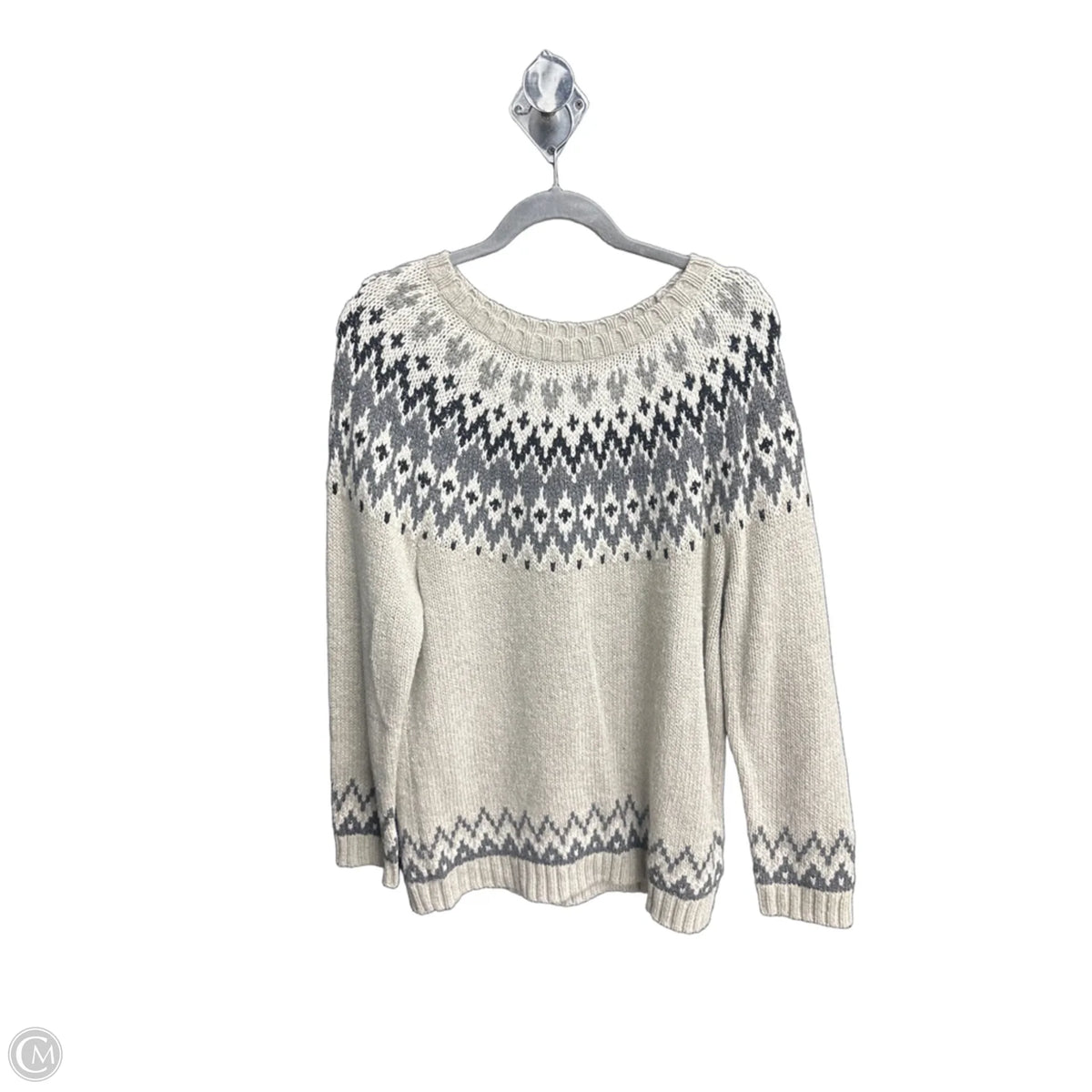 Sweater By Talbots In Grey, Size: L