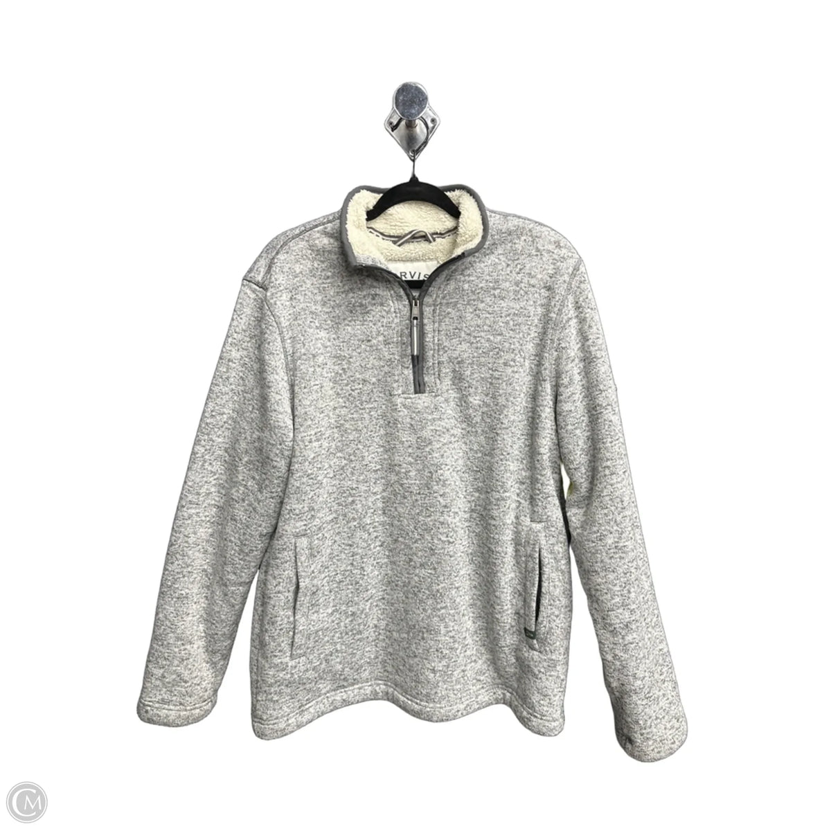 Sweatshirt Collar By Orvis In Grey, Size: M