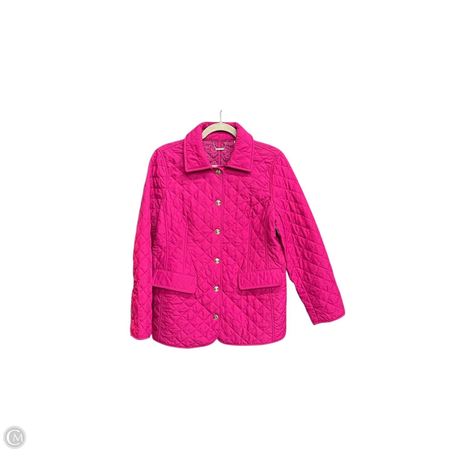 Jacket Puffer & Quilted By Chicos In Purple, Size: M