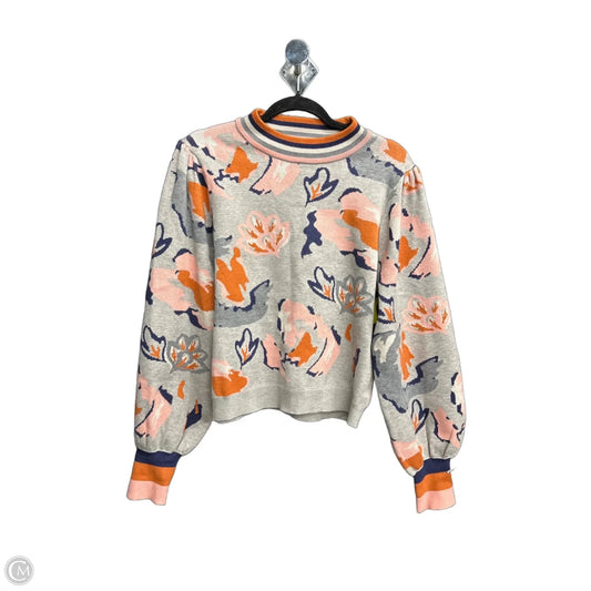 Sweater By Thml In Grey & Pink, Size: M
