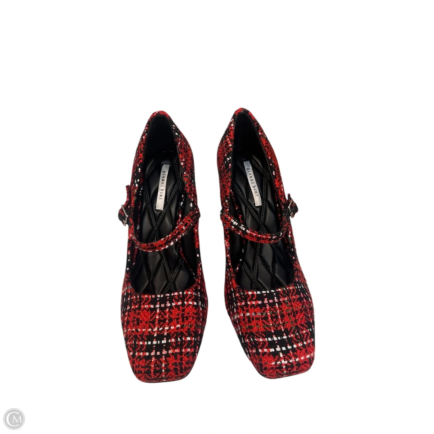 Shoes Heels Block By Gianni Bini In Plaid Pattern, Size: 8.5