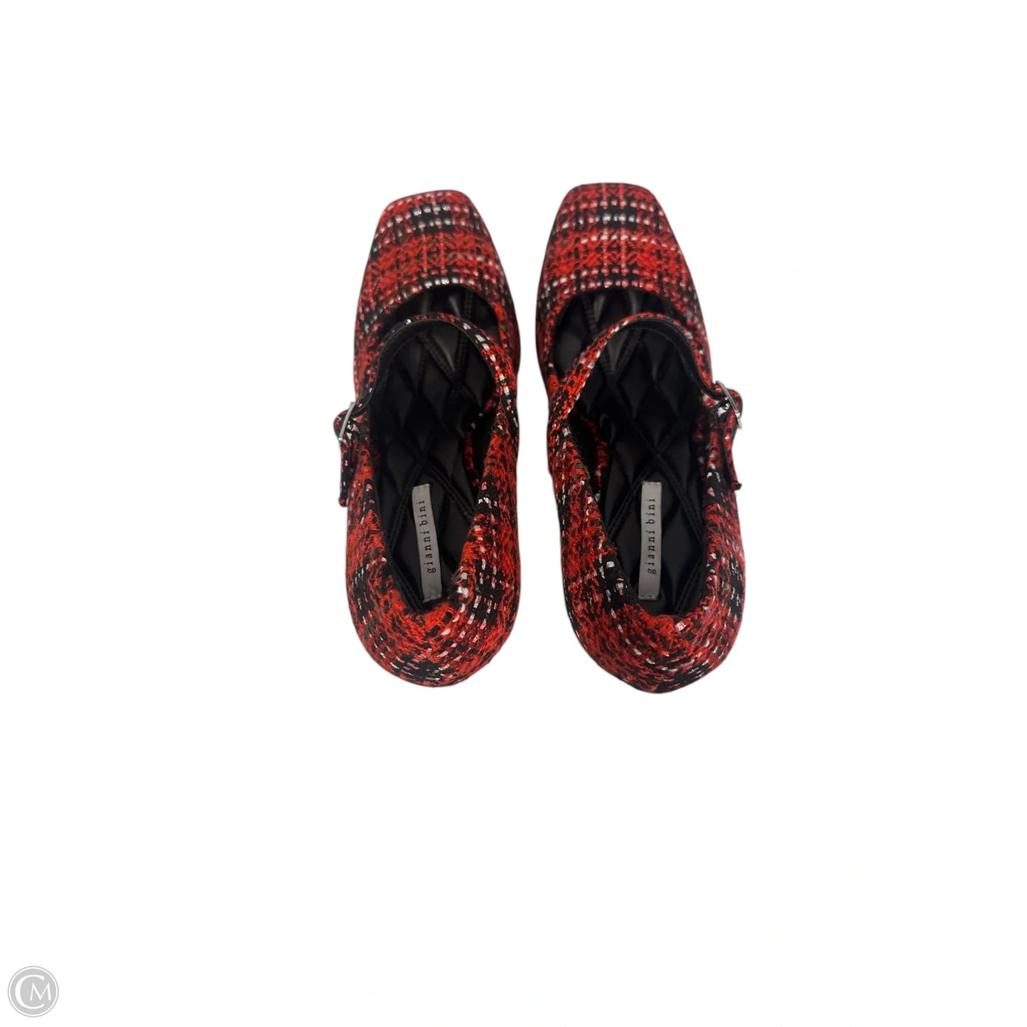 Shoes Heels Block By Gianni Bini In Plaid Pattern, Size: 8.5
