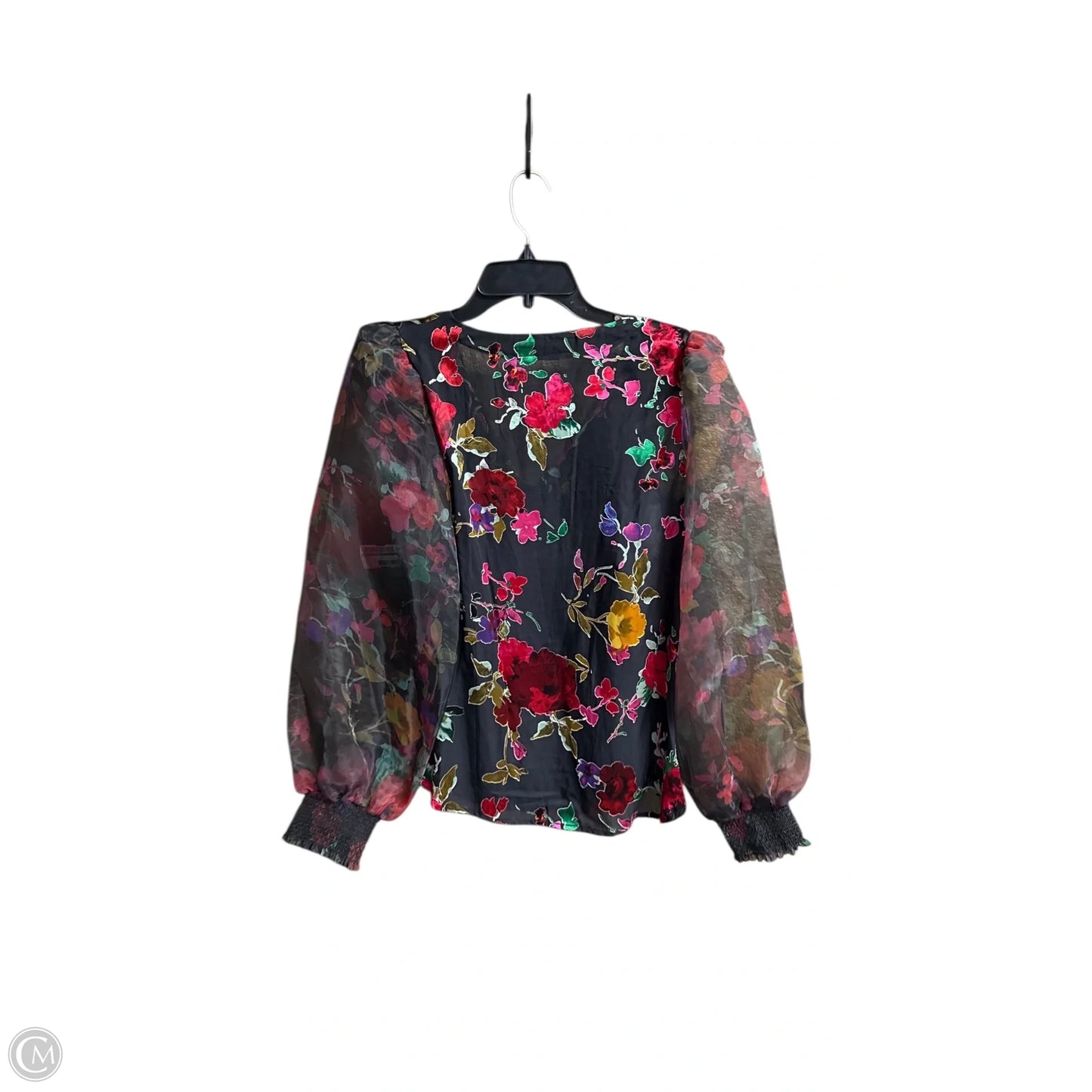 Top Long Sleeve By Boston Proper In Floral Print, Size: S