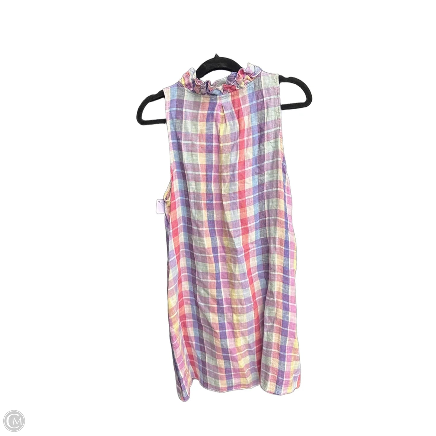 Dress Casual Midi By Sunday In Plaid Pattern, Size: S