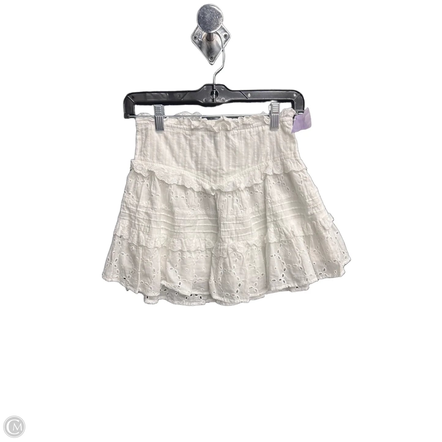 Skirt Mini & Short By Clothes Mentor In White, Size: S