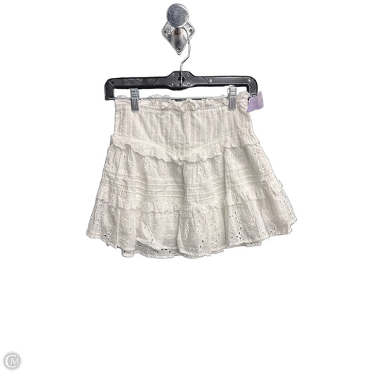 Skirt Mini & Short By Clothes Mentor In White, Size: S