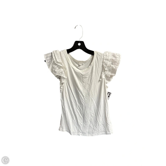 Top Short Sleeve By Blu Pepper In White, Size: M