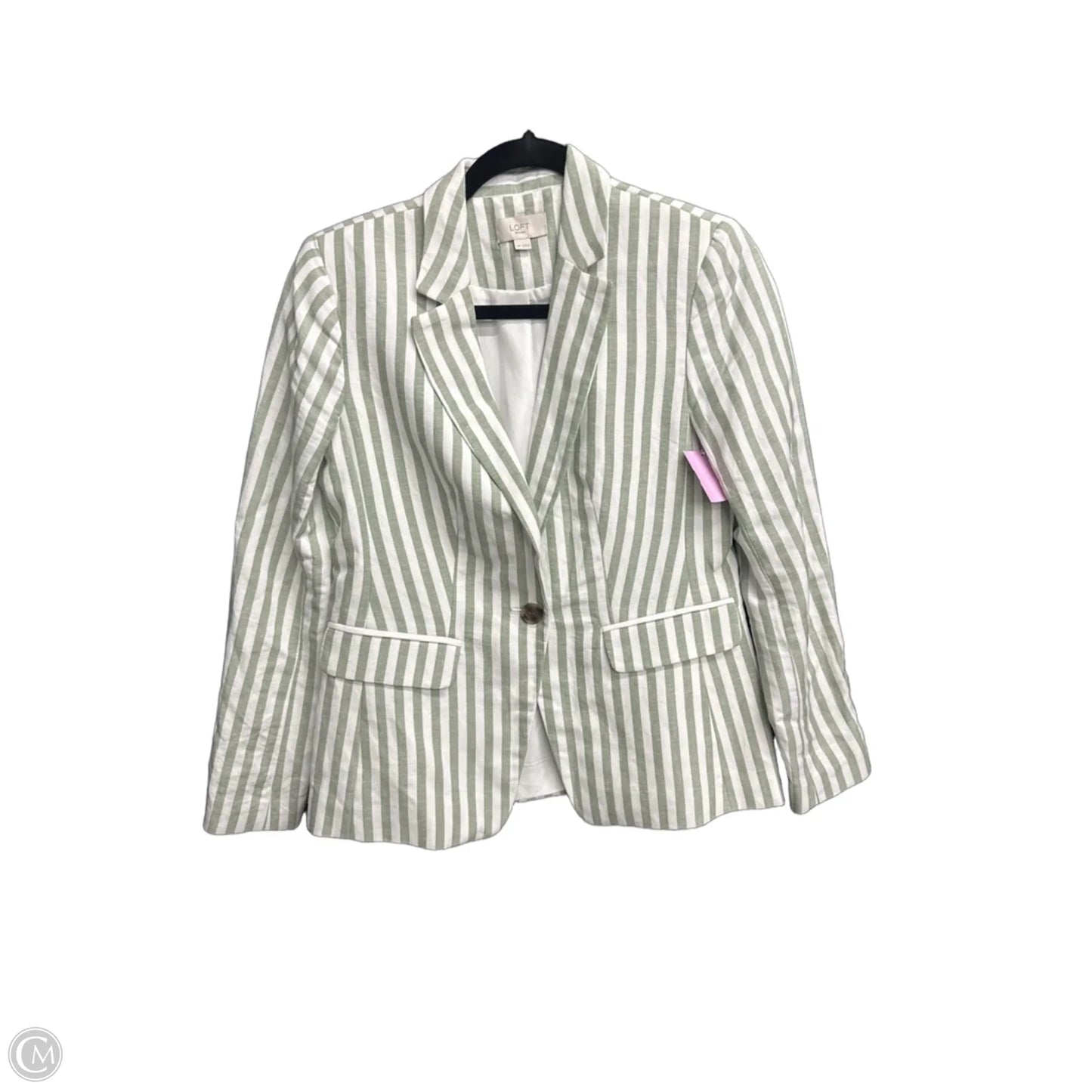 Blazer By Loft In Striped Pattern, Size: Xs