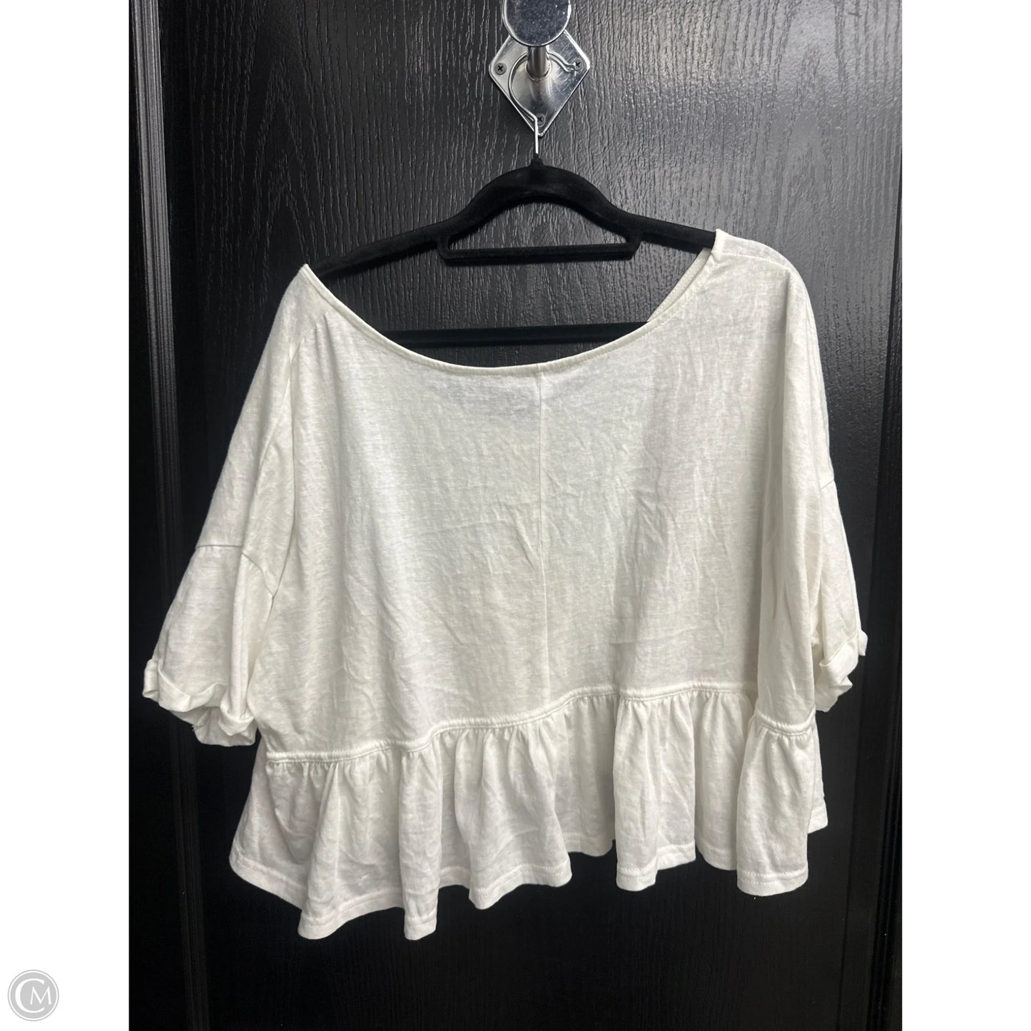 Top Short Sleeve By Hyfve In White, Size: S