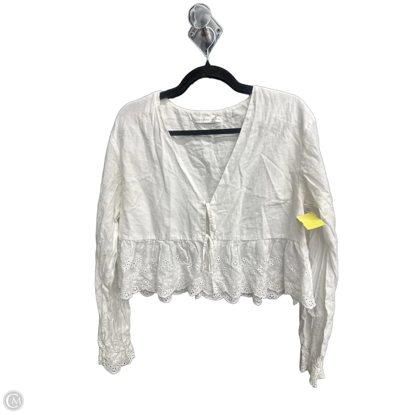 Top Long Sleeve By Altard State In White, Size: M