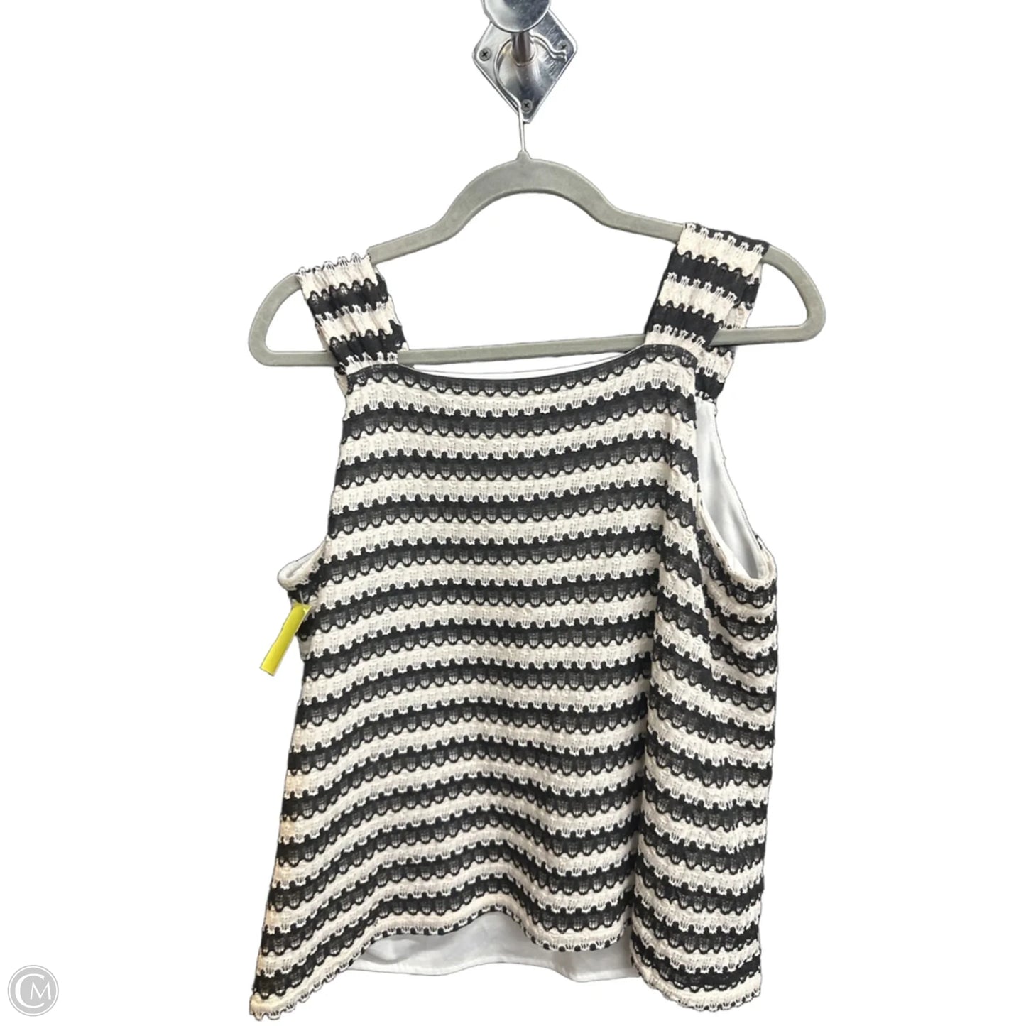 Top Sleeveless By Loft In Striped Pattern, Size: M